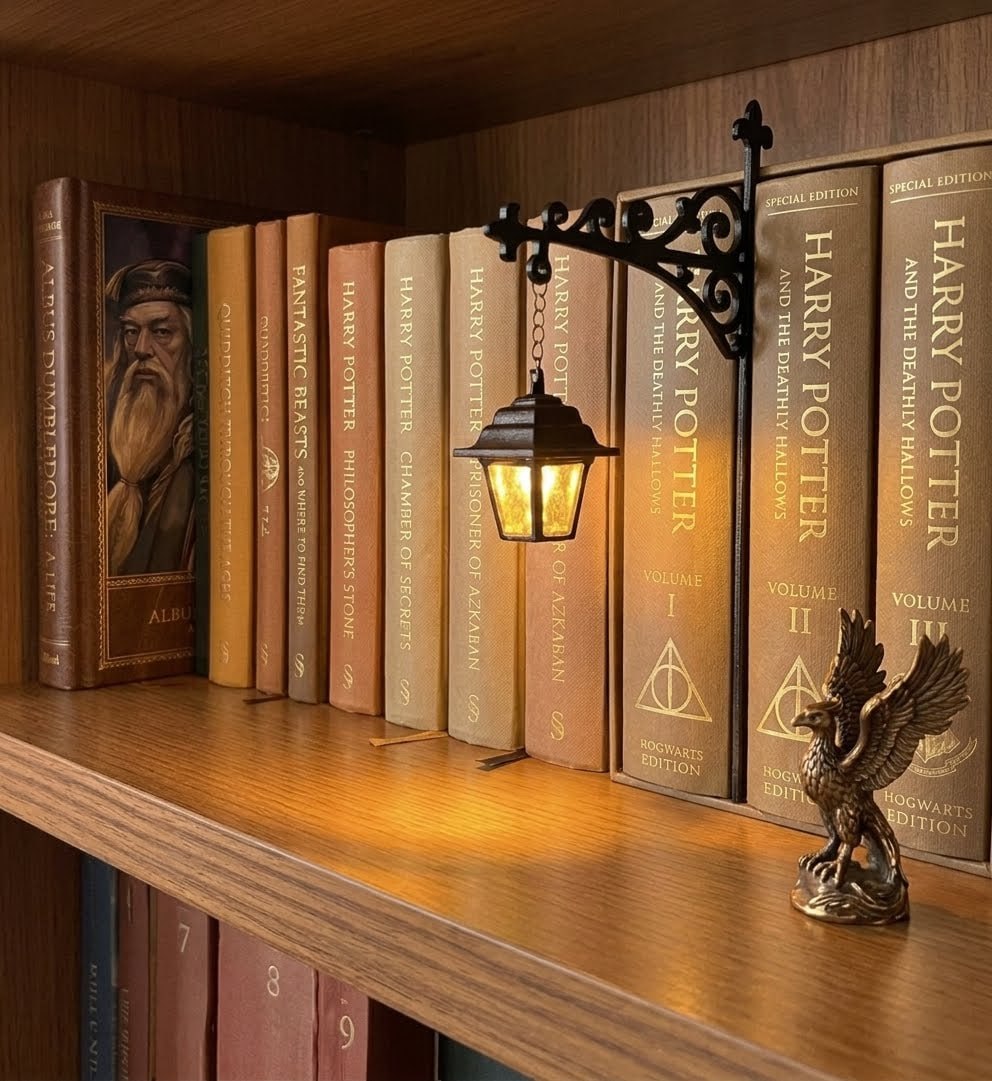 Vintage Bookshelf Lantern